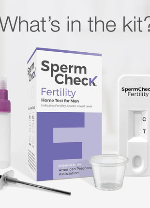 SpermCheck Fertility Sperm Count Test for Men, at Home Sperm Test, Easy to Read Results, Over 98% Accurate