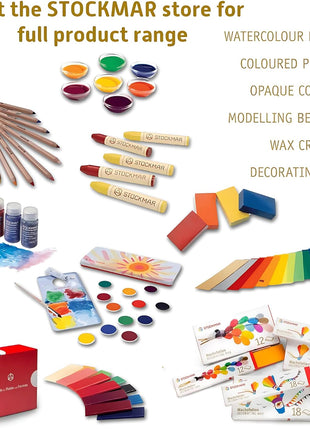 Stockmar Decorating Natural Beeswax Large Sheets - Box of 12 Assorted Colors, Waldorf Art Supplies, Candle Decorating Wax