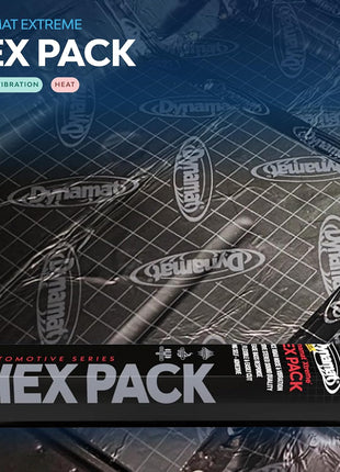 Dynamat Xtreme Sound Deadening Car Insulation Single Sheet Hex Pack 10425 ??Noise Dampening for Floor, Doors, Hood or Trunk ??Easy Self Adhesive Install ??Made in USA ??1 Sheet 18 inchx32 inch, 4 sq ft