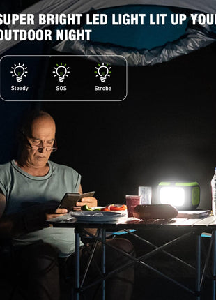 200W Portable Power Station, SinKeu 42000mAh Solar Generator With 110V AC Outlet, DC, USB C, USB QC3.0, 155Wh Backup Battery Pack Power Supply for Camping Essential Road Trip Home Outdoor Emergency