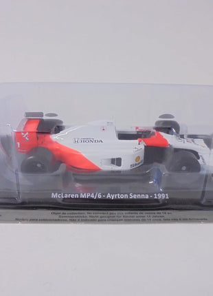 '- 1/24 Formula 1 Car Compatible with McLaren MP4/6#1 Ayrton Senna World Champion 1991- OR095