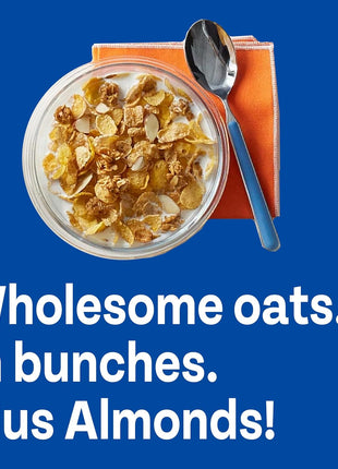 Honey Bunches of Oats with Almonds Breakfast Cereal, Honey Cereal with Granola Clusters and Sliced Almonds, Family Size, 18 OZ Box