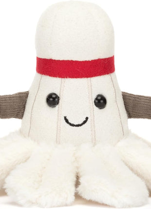 Jellycat Amuseables Badminton Stuffed Toy, 6 inches - Badminton Plush for Sports Fans