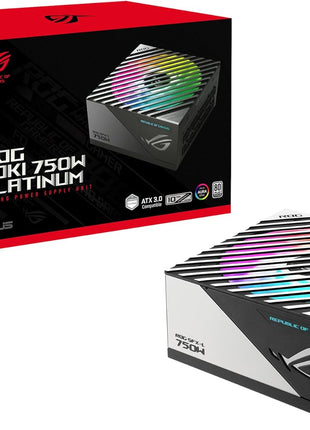 ASUS ROG Loki SFX-L 750W Platinum (Fully Modular Power Supply, 80+ Platinum, Lambda A Certified, 120mm PWM ARGB Fan, Aura Sync, ATX 3.0 Compatible, PCIe 5.0 Ready, 10 Year Warranty)