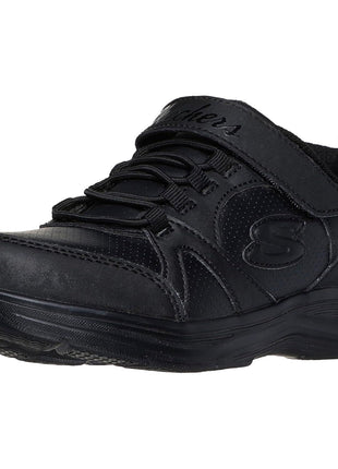 Skechers Girl's Glimmer Kicks - School Struts Sneaker Sneaker, White, 13 Little Kid