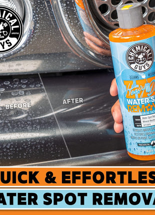 Chemical Guys Heavy Duty Water Spot Remover Gel for Paint, Glass, and Metal - Mineral and Water Spot Remover for Cars, Trucks, Motorcycles, RVs & More - 16 oz