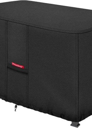 Porch Shield Patio Fire Pit Cover - Waterproof 600D Outdoor Rectangular Fire Table Cover Deck Box Protector - 44 x 26 inch, Black