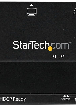 StarTech.com 2 Port HDMI Switch w/ Automatic and Priority Switching - 2 In 1 Out HDMI Selector with Automatic Priority Switching – 1080p, TAA (VS221HDQ)