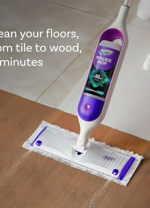 Swiffer PowerMop Floor Cleaning Solution with Unstopables Fresh Scent, PowerMop Refills, Floor Cleaner for Mopping, 25.3 fl oz, 2 Pack