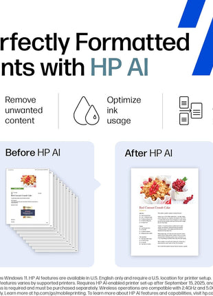 HP Envy Inspire 7255e Wireless Color Inkjet Printer, Print, scan, copy, Easy setup, Mobile printing, Best-for-home, 3 month Instant Ink trial included, AI-enabled (1W2Y9A)