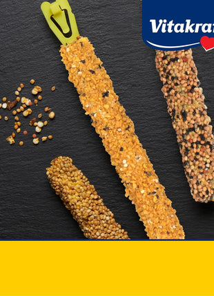 Vitakraft Crunch Sticks Rabbit Treat Carrot and Honey Flavor with Natural Grains and Honey Enriched with Essential Nutrients Baked On Wooden Stick to Encourage Chewing and Long Lasting Enjoyment