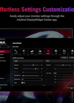 ASUS ROG Strix 27" QHD (2560x1440) HDR400 USB-C Gaming Monitor (XG27ACS), 180Hz,1ms, Fast IPS, 133% sRGB, Extreme Low Motion Blur Sync, G-Sync Compatible, DisplayWidget, Tripod Socket, 3 Year Warranty