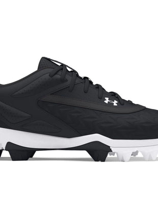 Under Armour Boys' Leadoff Low RM JR 3.0, (001) Black/Black/White, 13K, US