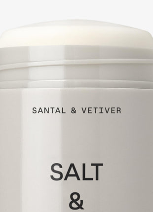 Salt & Stone Aluminum Free Deodorant | Extra Strength 48 Hour Protection for Women & Men | Made with Seaweed Extracts, Niacinamide & Prebiotics | Santal & Vetiver