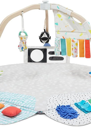 Lovevery, The Play Gym with Sensory Strands, Tummy Time Play Mat with Developmental Zones & Detachable Sensory Toys, Parent-Approved Baby Essential