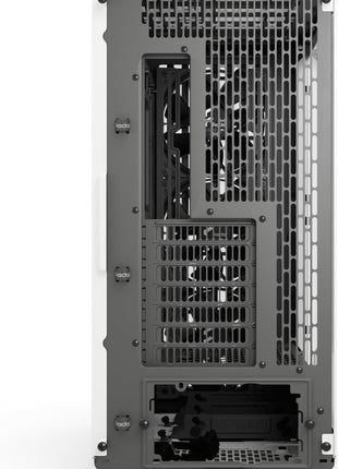 Fractal Design North XL RC Chalk White TG Clear - Reverse Connection Motherboard Compatible - Three 140mm Aspect PWM Fans Included- Type C USB - ATX Airflow Full Tower PC Gaming case