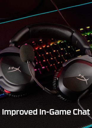 HyperX Cloud Stinger 2 – Gaming Headset, DTS Headphone:X Spatial Audio, Lightweight Over-Ear Headset with mic, Swivel-to-Mute Function, 50mm Drivers, PC Compatible, Black