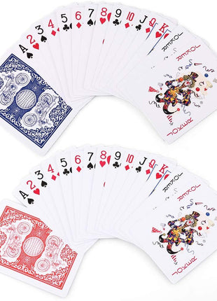 LotFancy Playing Cards, 12 Pack, Decks of Cards Bulk, Poker Size, Standard Index, for Blackjack, Euchre, Canasta Card Game, 6 Blue and 6 Red, Casino Grade Poker Cards