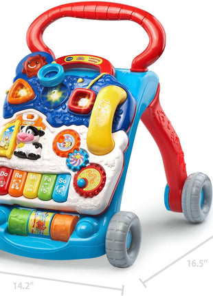 VTech Sit-to-Stand Learning Walker (Frustration Free Packaging), Blue