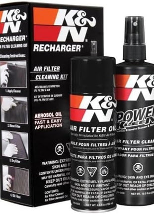 K&N Air Filter Cleaning Kit: Aerosol Filter Cleaner and Oil Kit; Restores Engine Air Filter Performance; Service Kit-99-5000, Multi