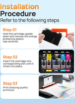 E-Z Ink Compatible Tr8620a Ink Cartridge Replacement for Canon PGI-280XXL CLI-281XXL 280 XXL 281 XXL Compatible with TR8520 TR8620a TR8620 TS702a TS9520 TS9521C TR8520 TS6220 TS6320 TS8220 (5 Pack)