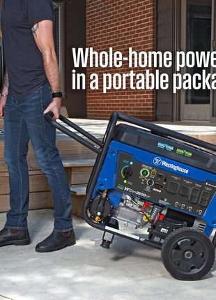 Westinghouse 12500 Watt Dual Fuel Home Backup Portable Generator, Remote Electric Start, Transfer Switch Ready, Gas and Propane Powered