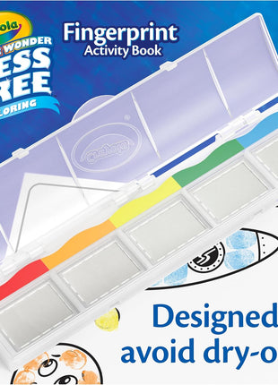 Crayola Color Wonder Mess Free Fingerprint Activity Book, Finger Painting Alternative, Arts & Crafts Gift for Kids Ages 3+