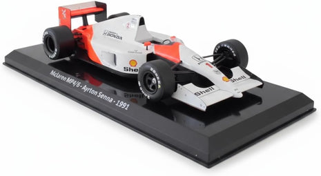 '- 1/24 Formula 1 Car Compatible with McLaren MP4/6#1 Ayrton Senna World Champion 1991- OR095