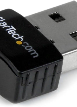 StarTech USB 2.0 300Mbps Mini Wireless-N Network Adapter, 802.11n 2T2R, 20/40MHz Bandwidth, .400-.484GHz Frequency Range