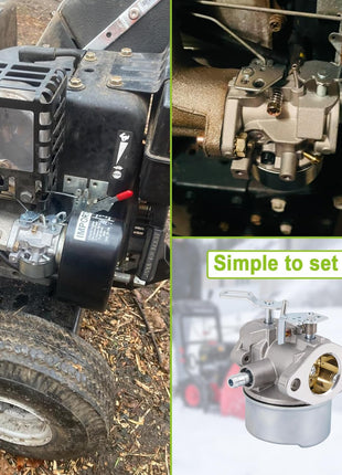 640052 Carburetor Compatible with Tecumseh 8hp 8.5hp 9hp 9.5hp 10hp 10.5hp HMSK80 HMSK85 HMSK90 HMSK100 HMSK105 HMSK110 LH318SA LH358SA Engines Replace 640054 640349 640058 640058A for Snow blowers