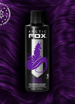 ARCTIC FOX Vegan and Cruelty-Free Semi-Permanent Hair Color Dye (8 Fl Oz, PURPLE AF)