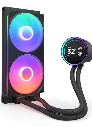 NZXT Kraken Elite 280 RGB 2024 - AIO CPU Liquid Cooler - 280mm Radiator - F280 RGB Core Fan - Customizable 2.72 inch IPS LCD - NZXT Turbine Pump - AMD® AM5, AM4 - Intel® LGA 1851/1700, 1200/115X - Black