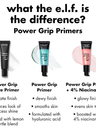 e.l.f. Power Grip Primer, Gripping & Hydrating Gel Primer, 0.811 Fl Oz