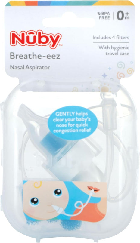 Nuby, Breathe-EEZ Infant Nasal Aspirator with Travel Case, 5inch