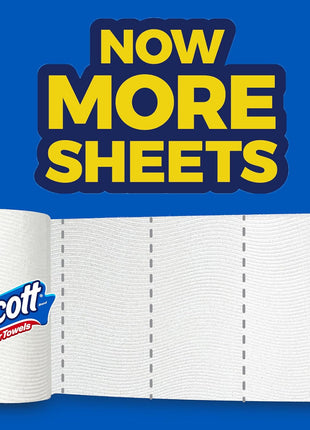 Scott Paper Towels, Choose-A-Sheet, 6 Double Rolls = 12 Regular Rolls (108 Sheets Per Roll)