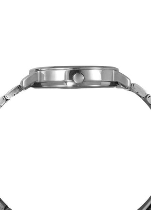 Helix by Timex Analog Watch for Man with Black Round Dial & Silver Stainless Steel Bracelet Band Water Resistant Men's Wrist Watches - TW053HG01