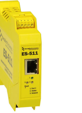 Brainboxes Device Server - 10Mb LAN, 100Mb LAN, RS-232, RS-422, RS-485 (ES-511)