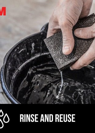 3M Drywall Sanding Sponge, Fine/Medium Grits, Dual Grit Block, Medium Grit to Remove, Fine Grit to Smooth, Ideal for Sanding and Smoothing of Joint Compounds, 2-5/8 in x 3-3/4 in (9095DC-NA)