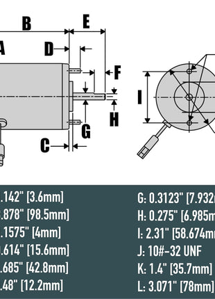 AMBITIONMOTOR Salt Spreader Motor Replaces Buyers SaltDogg 3000966 for ATVS15A UTVS16