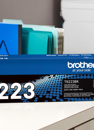 Brother Genuine TN223BK, Standard Yield Toner Cartridge, Replacement Black Toner, Page Yield Up to 1,400 Pages, TN223, Amazon Dash Replenishment Cartridge