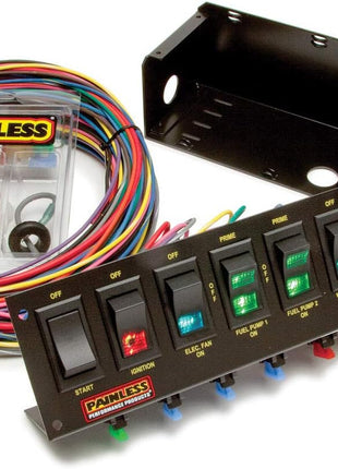 Painless Performance 50303 Roll Bar Mount 8-Switch Fused Panel