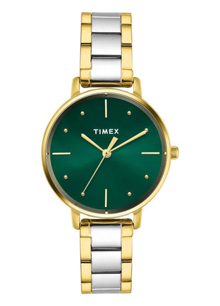 TIMEX Green Round Dial Analog Women's Watch - TWEL15830