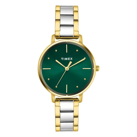 TIMEX Green Round Dial Analog Women's Watch - TWEL15830