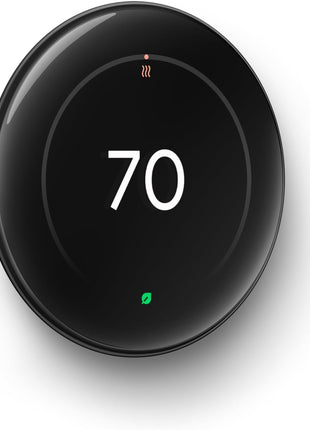 Google Nest Learning Thermostat (4th gen) + Nest Temperature Sensor (2nd gen) - Obsidian