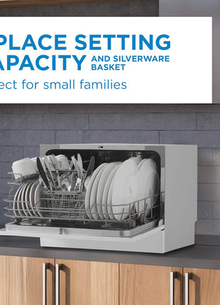 Danby DDW631SDB Countertop Dishwasher, Stainless Steel