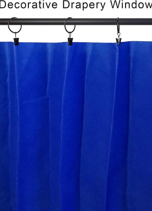 40 Pack Curtain Rings with Clips, Drapery Clips with Rings, Drapes Rings 1.26 in Interior Diameter, Fits up to 1 in Curtain Rod, Black
