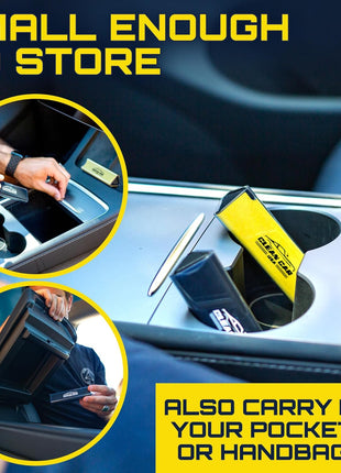 Car Screen Cleaner Spray And Wipe, 2-in-1 Spray and Microfiber Cloth Touch Screen Cleaner For Car Display, Cell Phone, Laptop, IPad, IPhone, Macbook Air, Computer (Black)