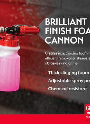 Griot's Garage Brilliant Finish Foam Cannon for Pressure Washers, Foam Cannon
