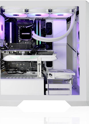FrostFire Creator Gaming PC AMD Ryzen 9 9900X3D, GeForce RTX 5080, 2TB nVME, 64GB RAM DDR5, 360mm Liquid Cooling, Win 11 Pro, White