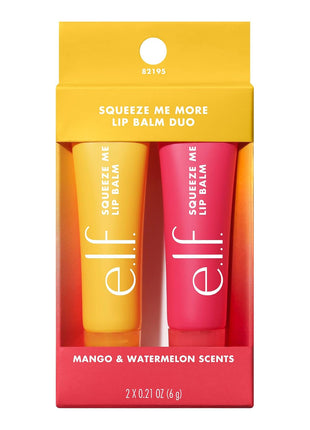 e.l.f. Squeeze Me More Lip Balm Duo, Mango, Watermelon